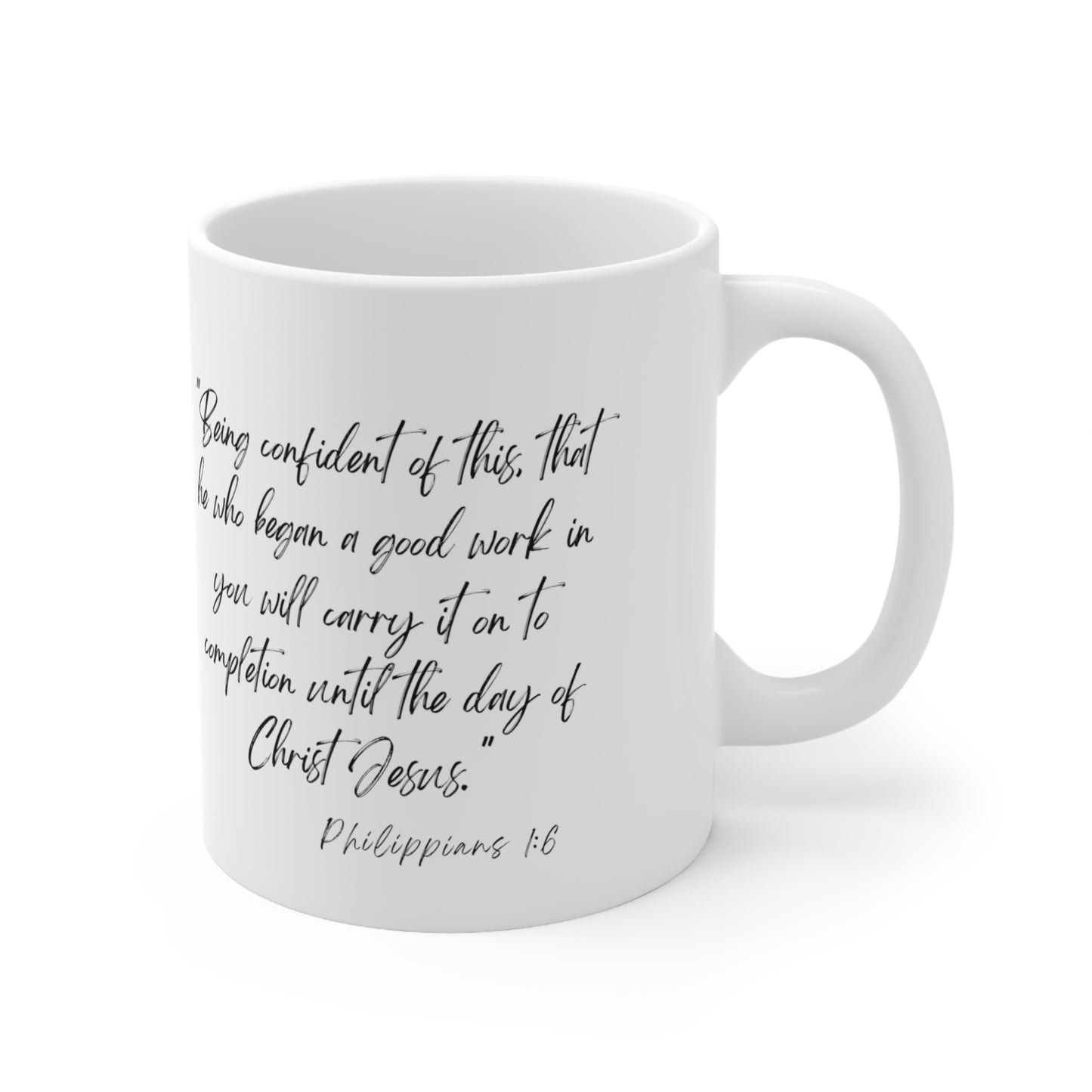 Philippians 1:6 - Good Work Mug